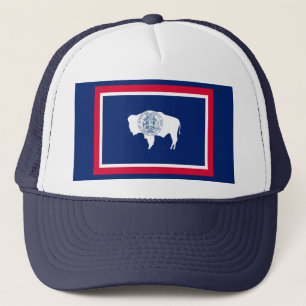 Design der Flaggen des Wyoming-Zustands Truckerkappe