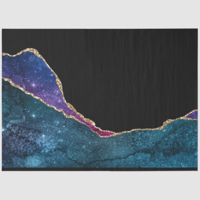 Design der Galaxy Agate Serie 12 Seidenpapier (Vorderseite)