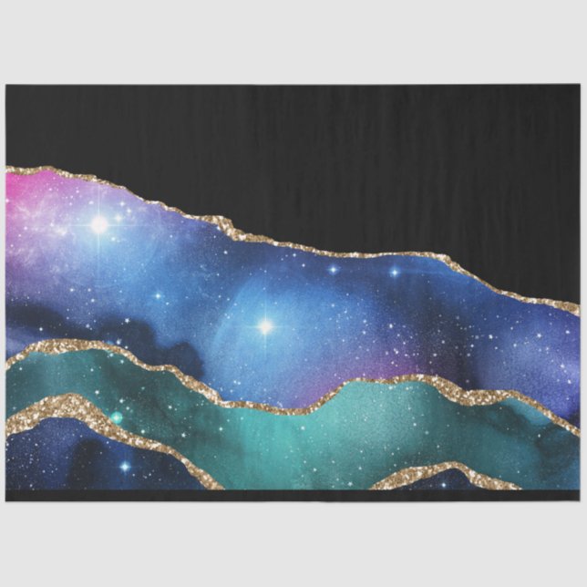 Design der Galaxy Agate Serie 15 Seidenpapier (Vorderseite)