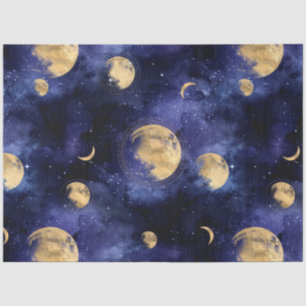 Design der Galaxy Moon Serie 6 Seidenpapier