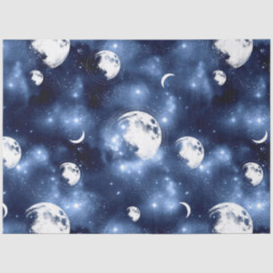 Design der Galaxy Moon Serie 7 Seidenpapier