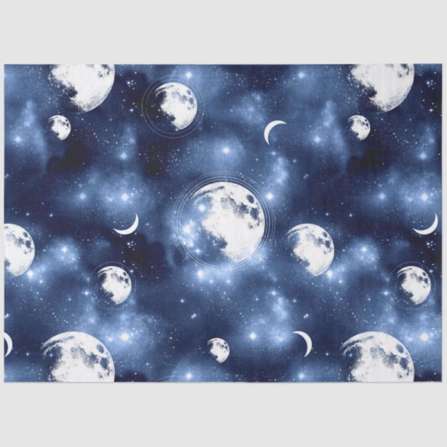 Design der Galaxy Moon Serie 7 Seidenpapier (Vorderseite)
