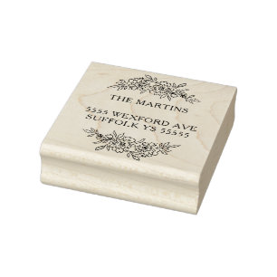 Design der Garlands-Adresse Gummistempel