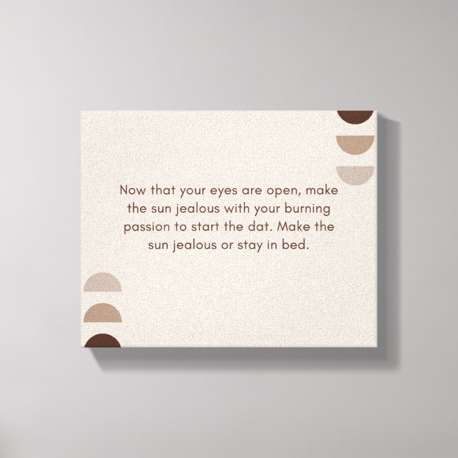 Design der gedruckten Leinwand (Vorderseite)