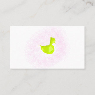 Design der gelben Ente Visitenkarte