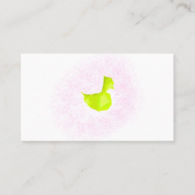 Design der gelben Ente Visitenkarte (Vorderseite)