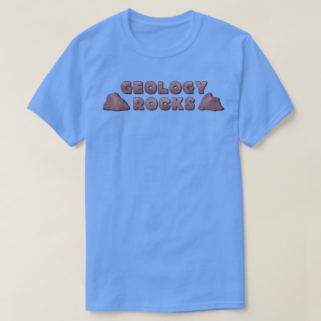Design der GEOLOGY ROCKS Aufkleber T-Shirt (Design vorne)