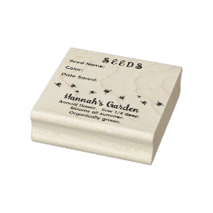 Design der Gerettet Saatbienen Gummistempel