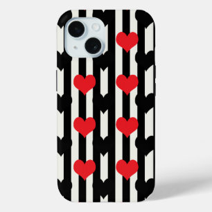 Design der gestrichenen roten Liebe Herzmuster Case-Mate iPhone Hülle