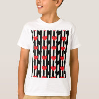 Design der gestrichenen roten Liebe Herzmuster