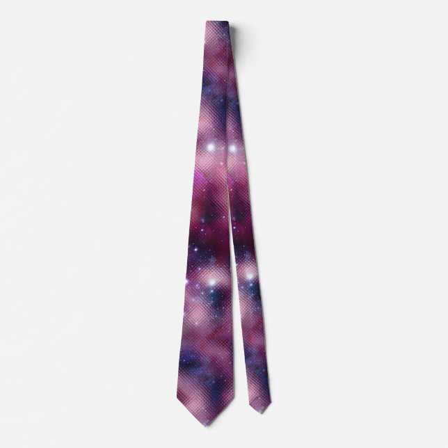 Design der glänzenden Galaxy-Serie 12 Krawatte (Vorderseite)