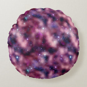 Design der glänzenden Galaxy-Serie 12 Rundes Kissen