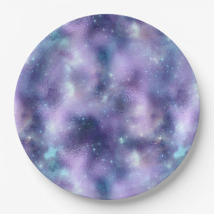 Design der glänzenden Galaxy-Serie 2 Pappteller