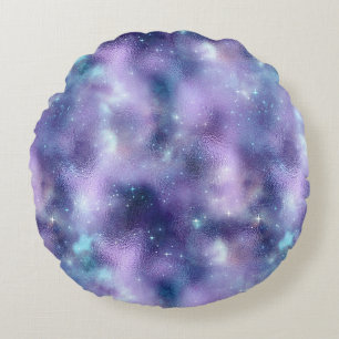 Design der glänzenden Galaxy-Serie 2 Rundes Kissen