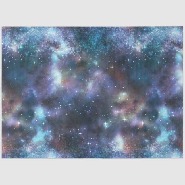 Design der glänzenden Galaxy-Serie 3 Seidenpapier (Vorderseite)