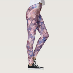 Design der glänzenden Galaxy-Serie 4 Leggings