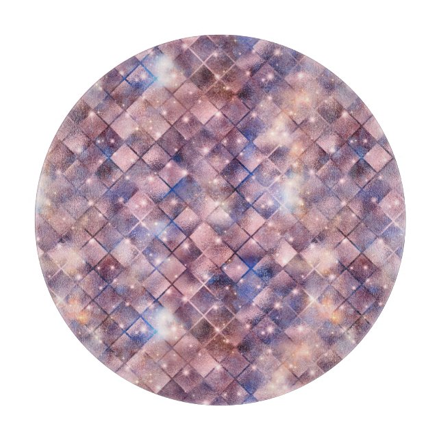 Design der glänzenden Galaxy-Serie 4 Schneidebrett (Vorderseite)