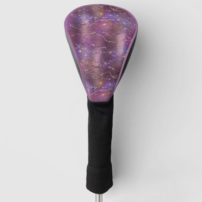 Design der glänzenden Galaxy-Serie 5 Golf Headcover (Vorderseite)