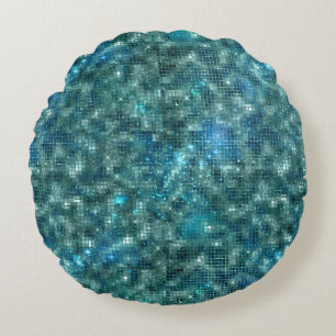 Design der glänzenden Galaxy-Serie 7 Rundes Kissen