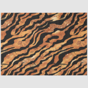 Design der Glitzer Tiger Serie #2 Seidenpapier