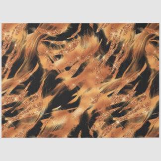 Design der Glitzer Tiger Serie #5 Seidenpapier