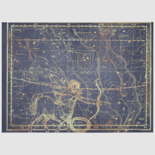 Design der Gold Star-Karte 6 Seidenpapier (Vorderseite)