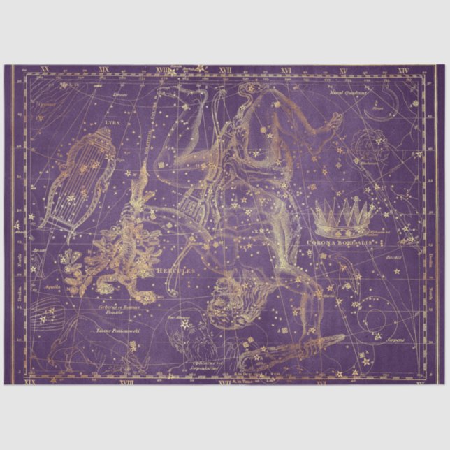 Design der Gold Star-Karte 9 Seidenpapier (Vorderseite)