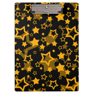 Design der Golden Stars Glitzer Klemmbrett
