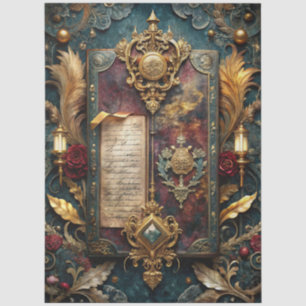 Design der Gothic Junk Journal-Serie 17 Seidenpapier