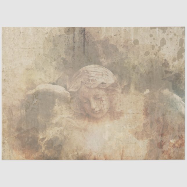 Design der gotischen Engel-Serie 1 Seidenpapier (Vorderseite)