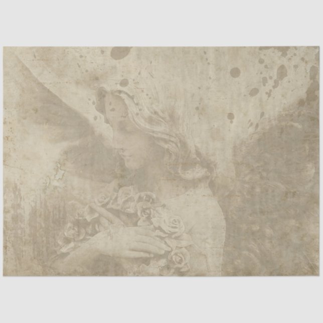 Design der gotischen Engel-Serie 2 Seidenpapier (Vorderseite)