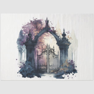 Design der gotischen Friedhof Gate Serie 9 Seidenpapier