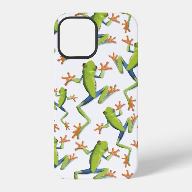Design der Grünbaum-Frog-Muster iPhone Hülle (Rückseite)
