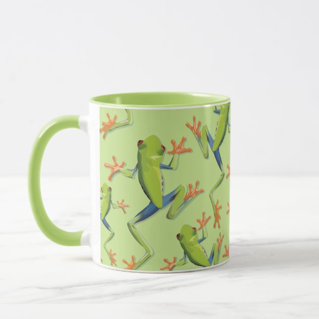 Design der Grünbaum-Frog-Muster Tasse (Links)