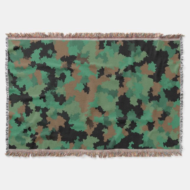 Design der grünen Armee Dschungel-Camouflage Decke (Vorderseite)