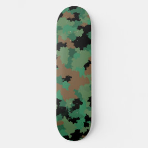 Design der grünen Armee Dschungel-Camouflage Skateboard