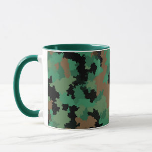Design der grünen Armee Dschungel-Camouflage Tasse