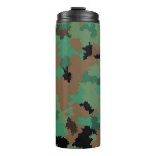 Design der grünen Armee Dschungel-Camouflage Thermosbecher