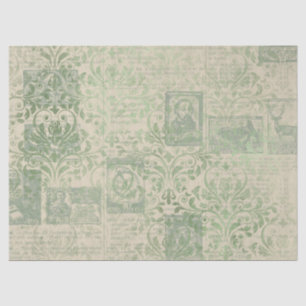 Design der grünen Papierreihe Ephemera 19 Seidenpapier