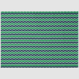 Design der grünen und maritimen Serie 2 Seidenpapier