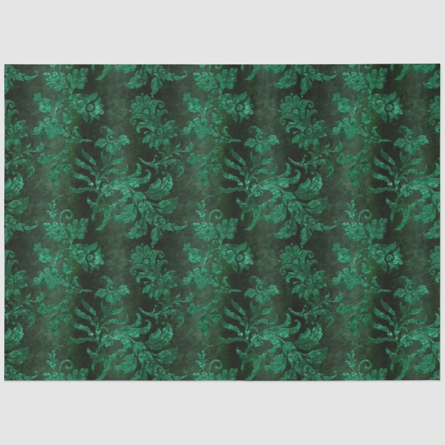 Design der grünen Velours-Serie 7 Seidenpapier (Vorderseite)