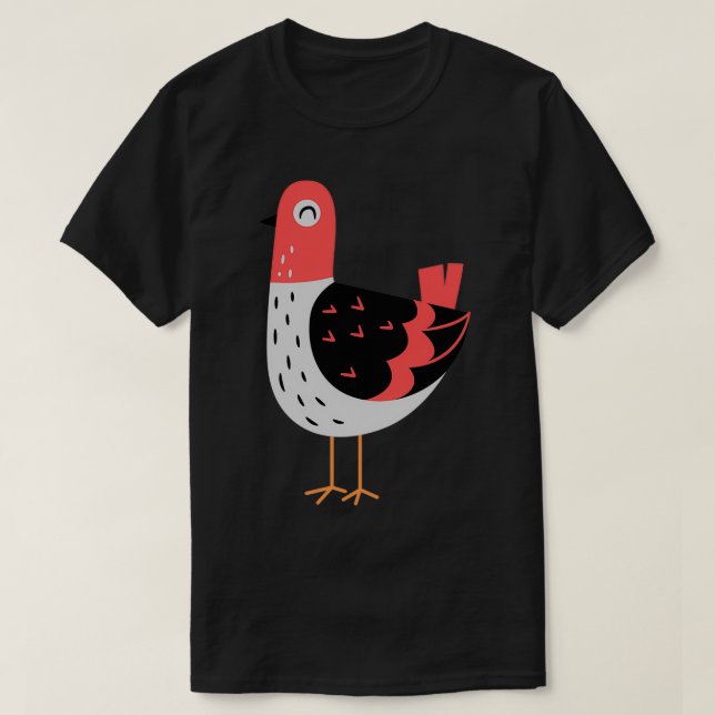 Design der Heimtiertaube T-Shirt (Design vorne)