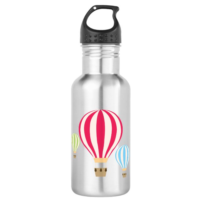 Design der Heißluftballons Edelstahlflasche (Vorderseite)