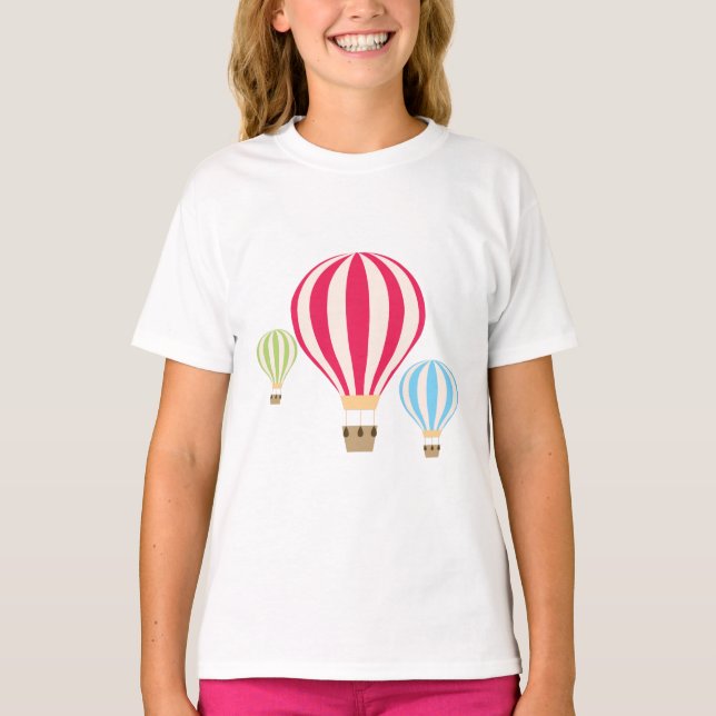 Design der Heißluftballons T-Shirt (Vorderseite)