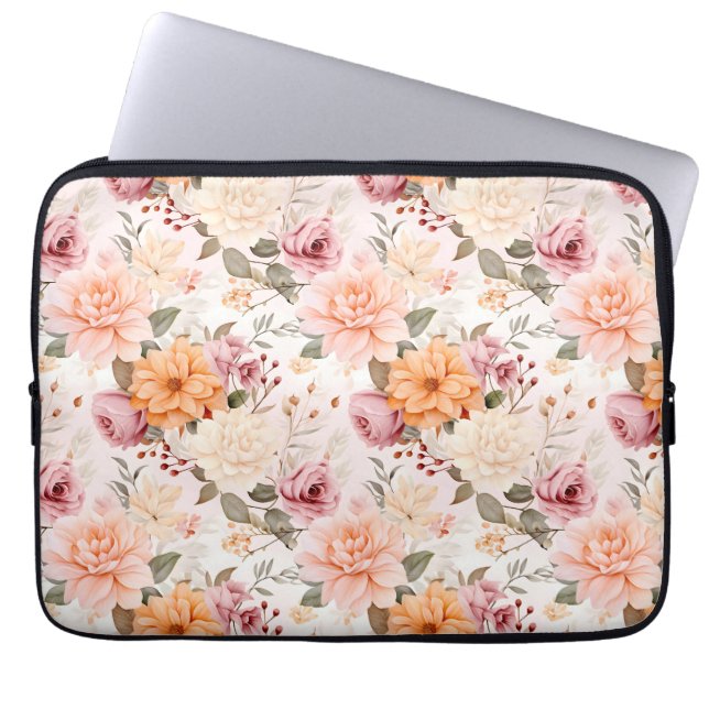 Design der Herbstflorreihe 2 Laptopschutzhülle (Vorderseite)