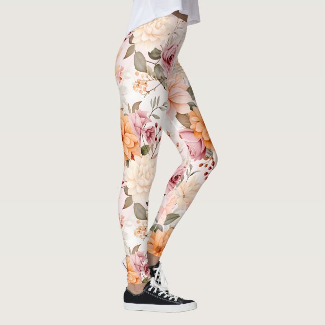Design der Herbstflorreihe 2 Leggings (Rechts)