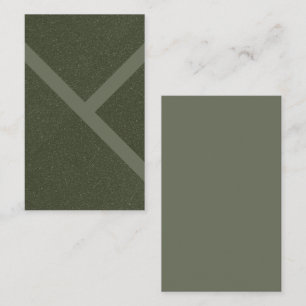 Design der individuell angepassten, moss-grünen Vi Visitenkarte