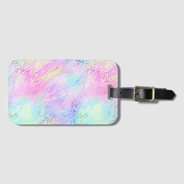 Design der iridescent Leopard-Serie 10 Gepäckanhänger (Vorderseite (Horizontal))