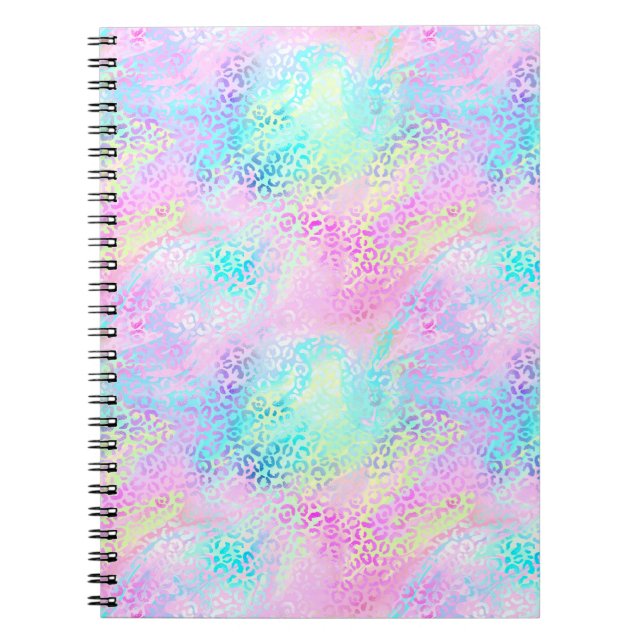 Design der iridescent Leopard-Serie 10 Notizblock (Vorderseite)