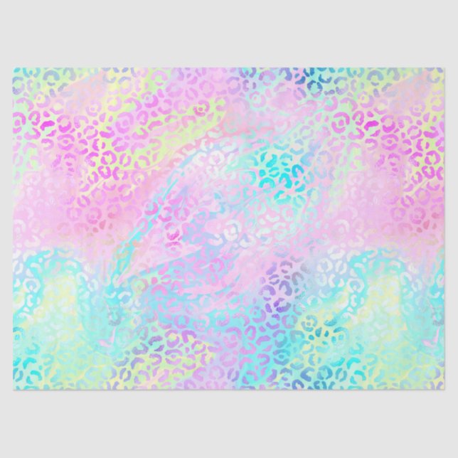 Design der iridescent Leopard-Serie 10 Seidenpapier (Vorderseite)